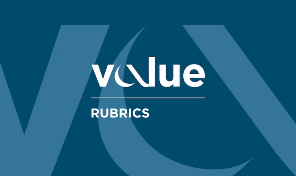 Value Rubrics logo from the American Association of Colleges and Universities website, linked beside the image.